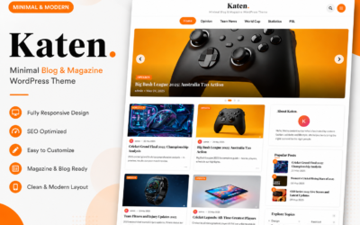 KATEN BLOG – Minimal Blog & Magazine WordPress Theme