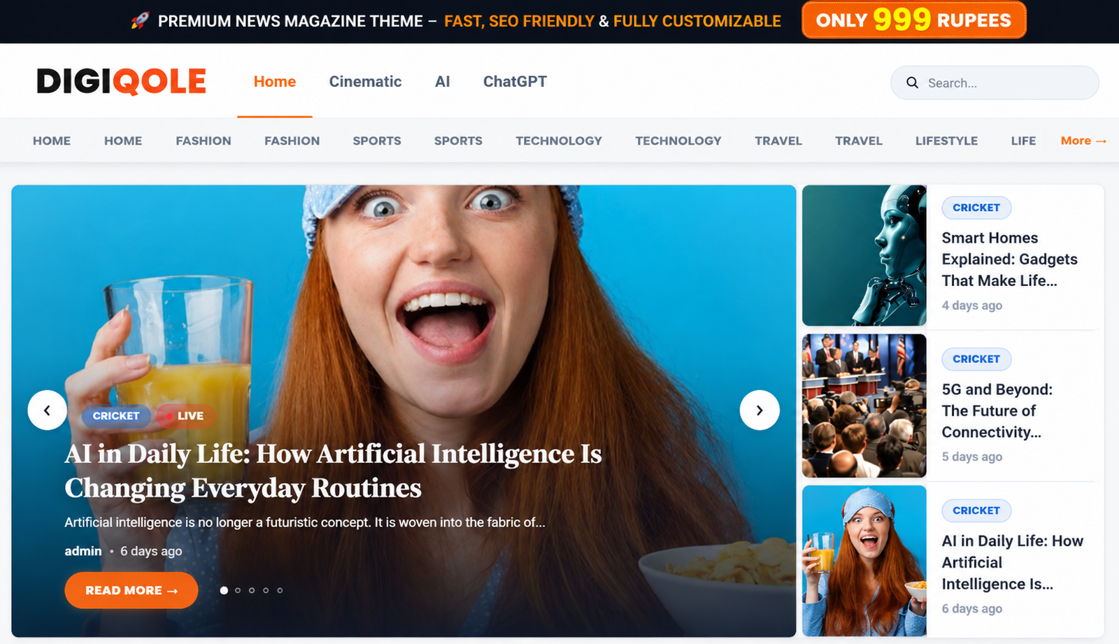CricPulse – Premium Cricket News & Sports Magazine WordPress Theme - WebTheme.shop